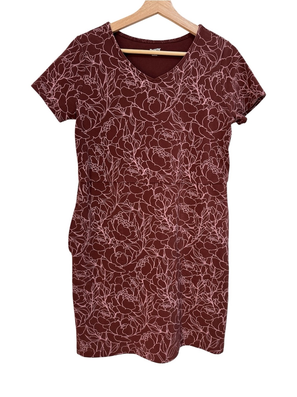 Duluth Trading Co Noga Cotton Stretch Dress Women Small Floral Athletic Gorpcore